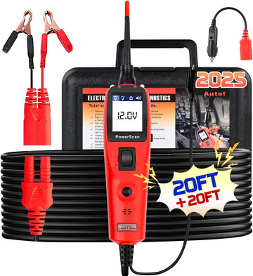 Automotive Power Circuit Tester with 20FT extension cable for voltage, continuity, and short-circuit testing.